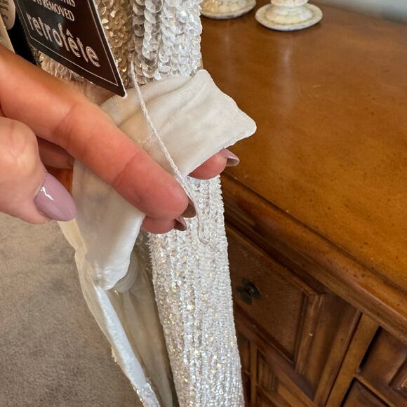 Retrofete Ella Sequin Dress White Sold Out  Retail $525 M - Picture 8 of 13